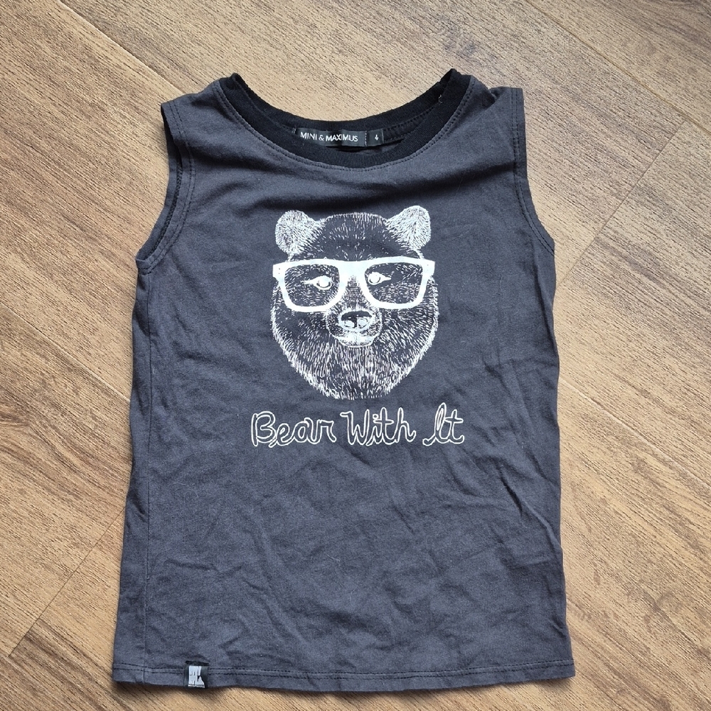 Mini & Maximus Bear Tank Size 4